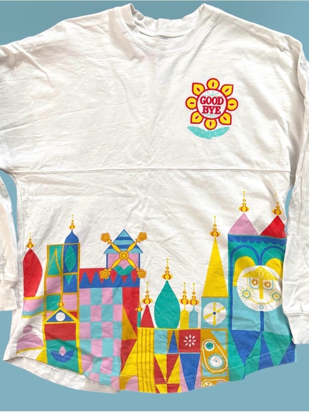 Walt Disney World Small-World Long-Sleeve Sprit Jersey Mary Blair Print